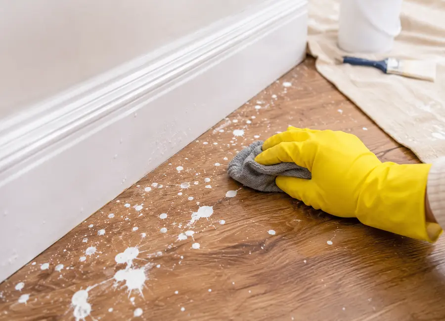 How to Remove Paint Splatters from Floors and Skirting Boards 