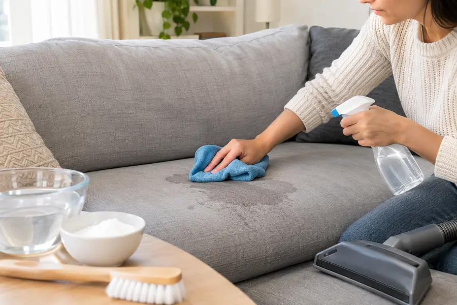 How to Clean a Couch That Smells After a Spill